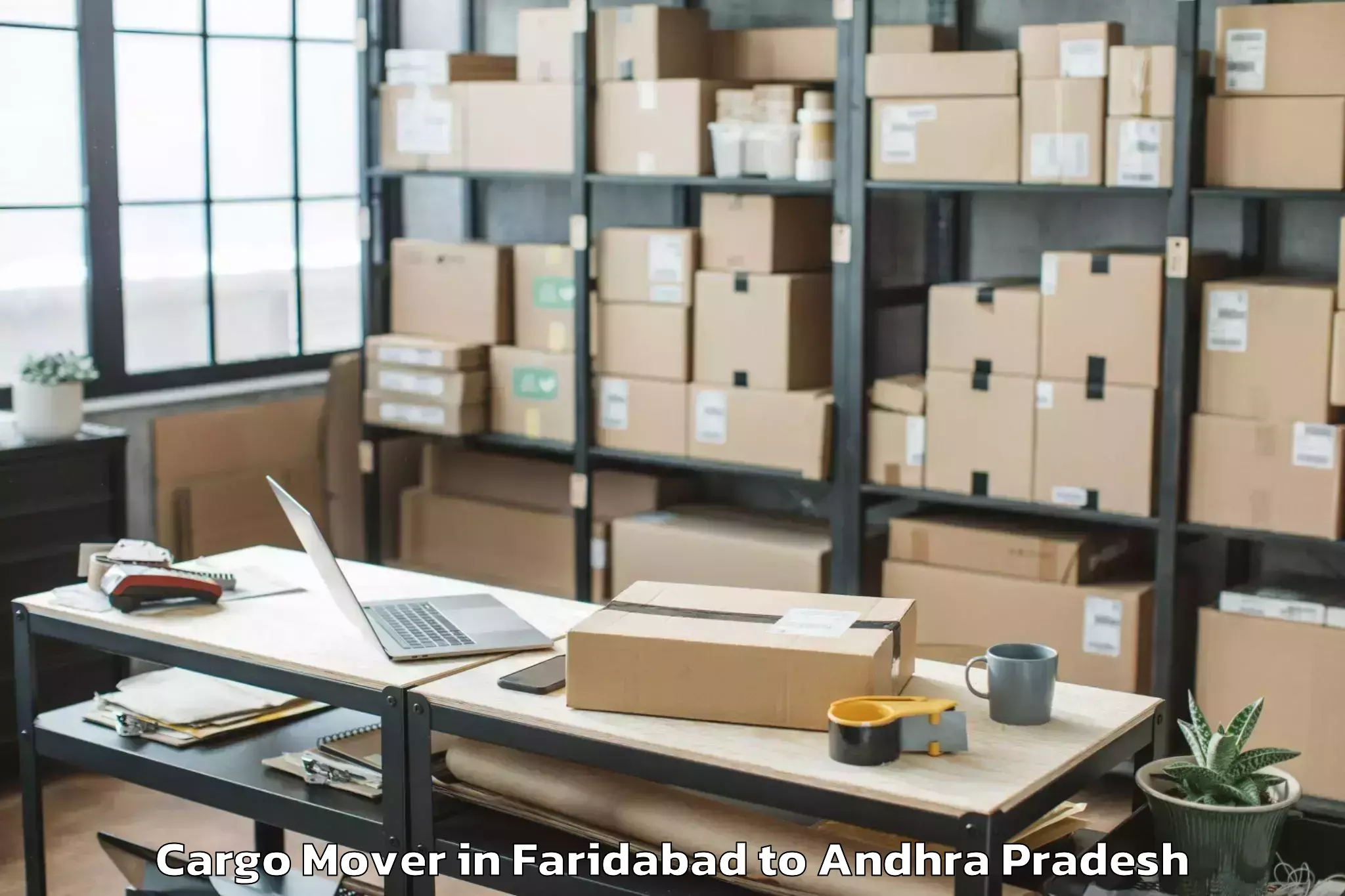 Hassle-Free Faridabad to Janakavaram Panguluru Cargo Mover